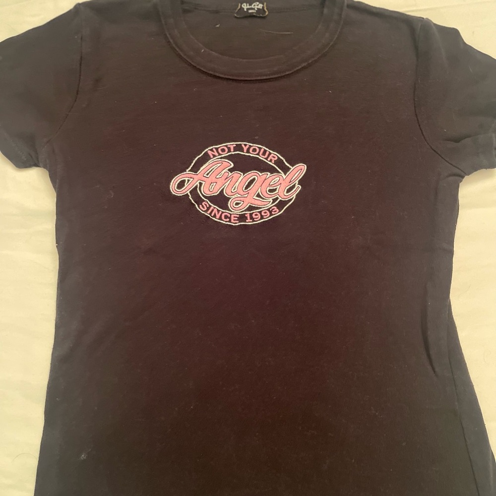 Black 'Not Your Angel' T-Shirt